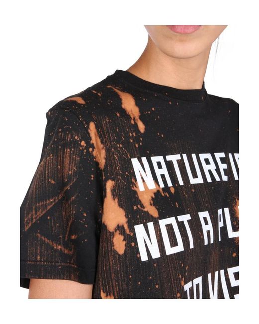 Golden Goose Deluxe Brand Black Slogan-Print T-Shirt
