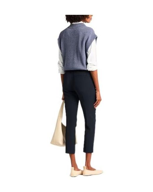 Brunello Cucinelli Blue Minimal Tapered Pants