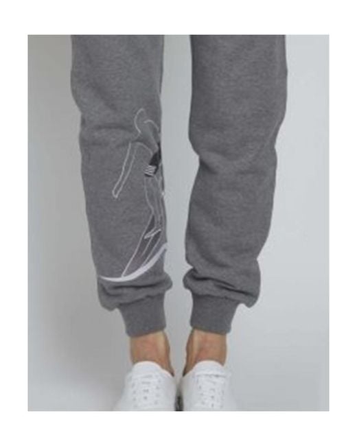 Thom Browne Gray Logo Casual Sweatpants for men