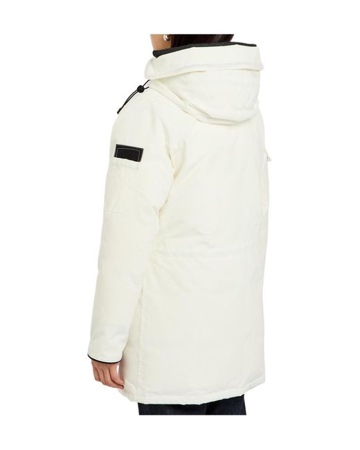 Canada Goose White Expedition Hooded Arctic-Tech Parka