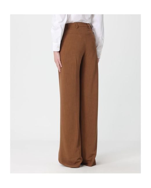 Etro Brown Tailored Wide-Leg Pants