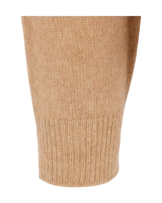 Roberto Collina Natural High Neck Knitted Sweater for men