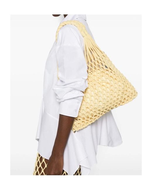 Frankie Shop Metallic Mesh-Style Handbag