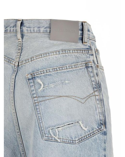 Balenciaga Blue Belt-Loop Jeans