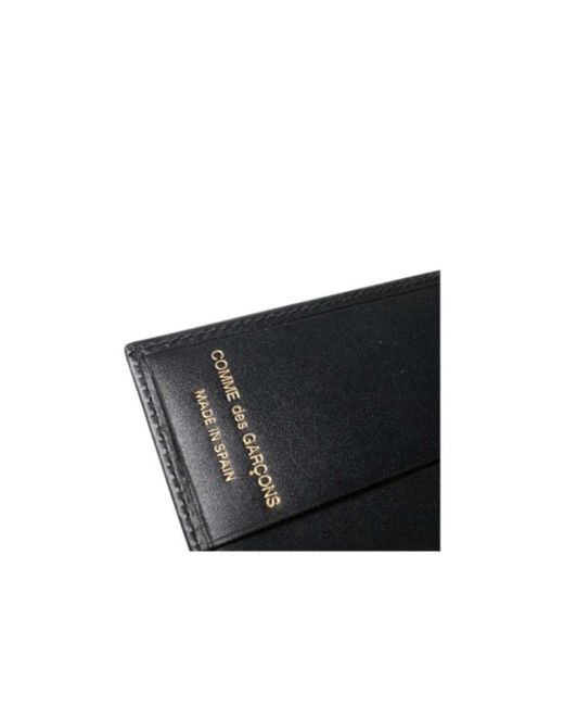 Comme des Garçons Black Logo-Stamp Leather Wallet for men