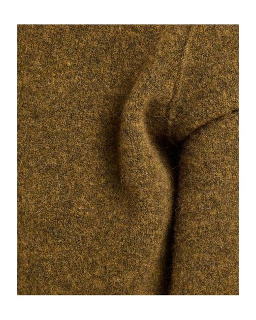 Rick Owens Green Solid Color Lightweight Turtleneck Top