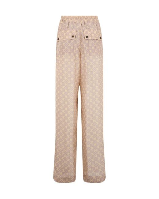 Dries Van Noten Natural Printed Wide-Leg Pants for men