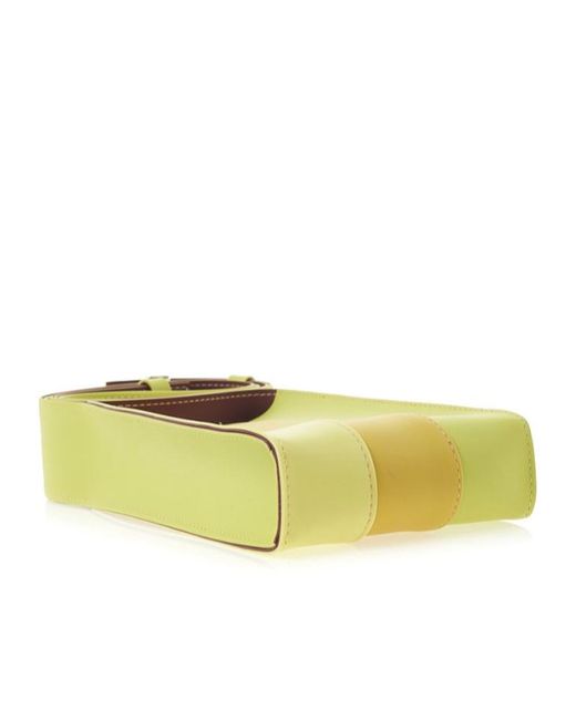 Sunnei Yellow Rectangular Shoulder Bag