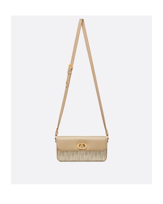 Dior Natural 30 Montaigne Avenue East-West Double Strap Mini Chain Bag