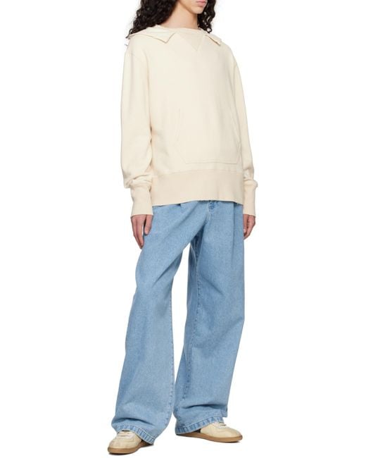 Maison Margiela White Replica Round Toe Sneakers for men