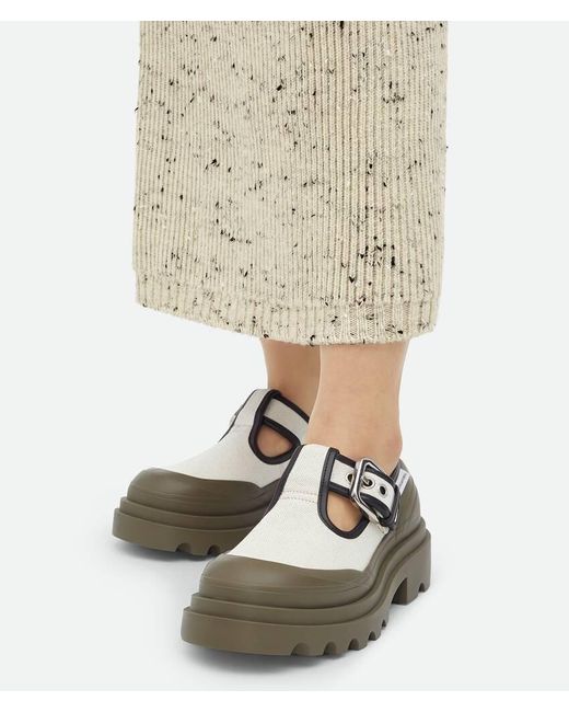 Bottega Veneta Gray Trek Mary-Jane