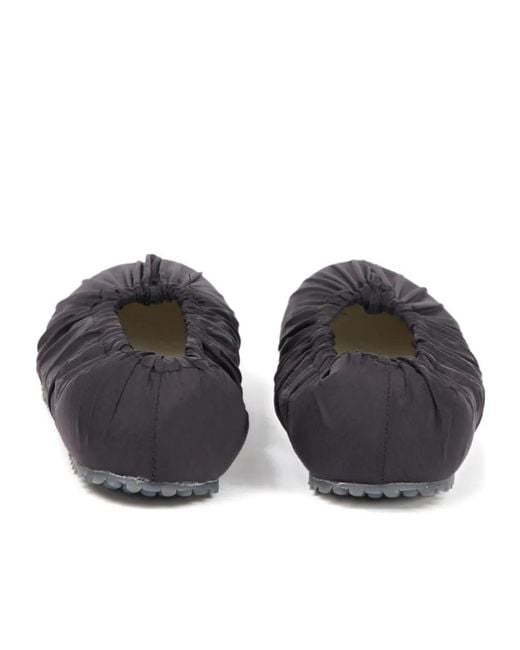Maison Margiela Blue Gathered Ballet Flats