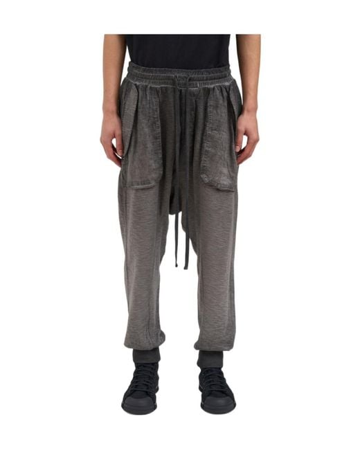 Thom Krom Black Drawstring Sweatpants for men