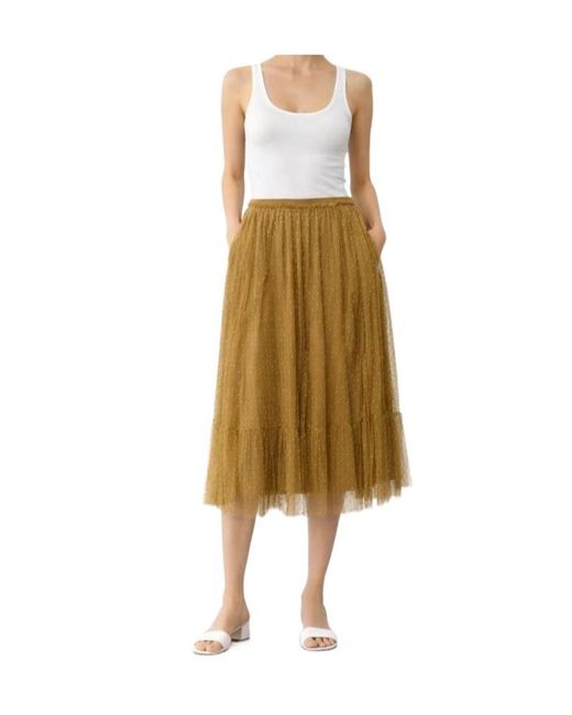 RED Valentino Natural Elastic Waist Skirt