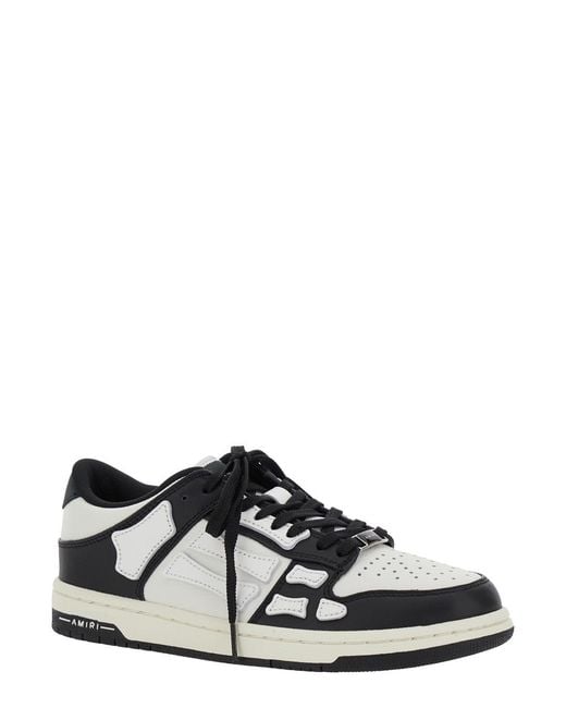 Amiri Black Skel Top Low Sneakers