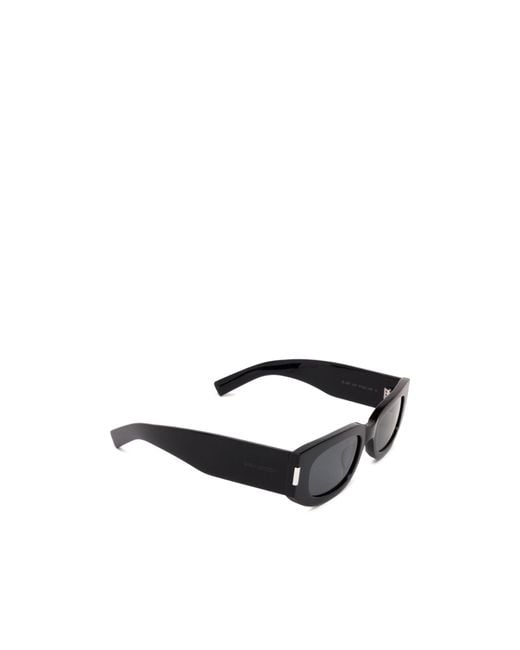 Saint Laurent White Eyewear Rectangular Frame Sunglasses for men
