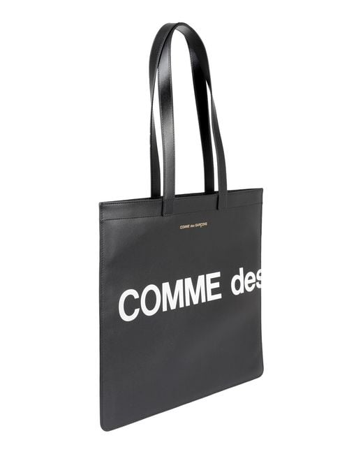 Comme des Garçons Black Printed Handbag for men