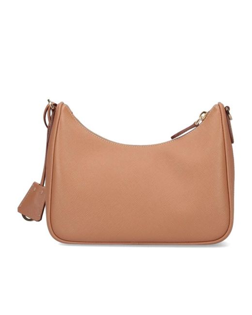 Prada Natural Re-Edition 2005 Leather Shoulder Bag