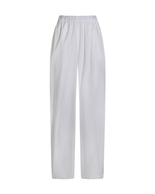 Fabiana Filippi White Elasticated Waistband Trousers