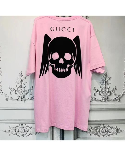 Gucci Pink Printed Short Sleeves