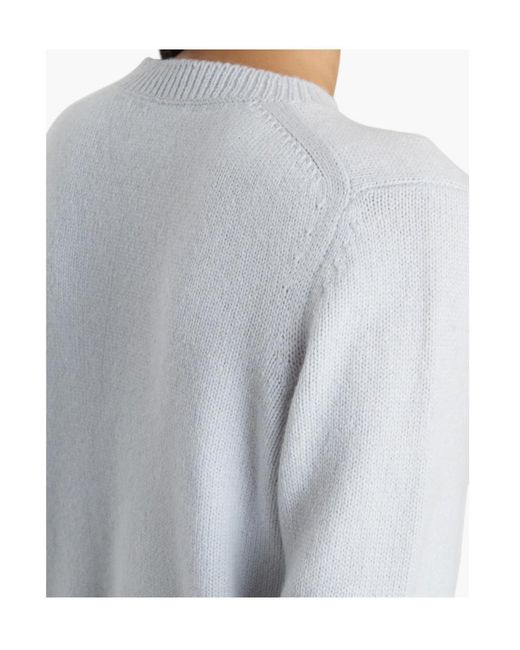 Khaite White Leta Crew-Neck Sweater