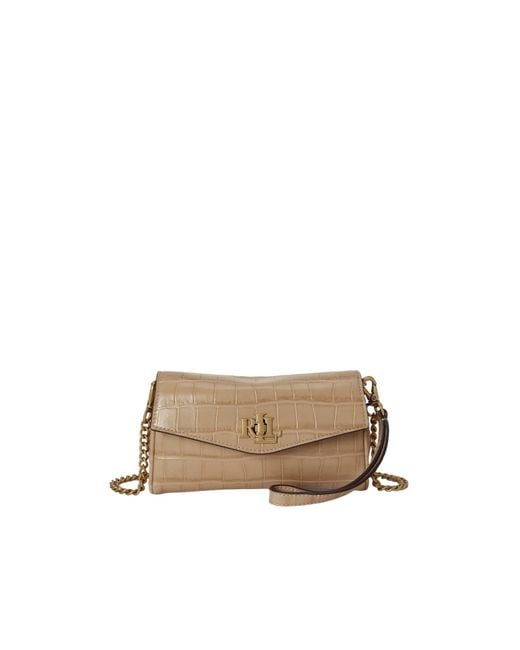 Ralph Lauren Natural Solid Wallet On Chain