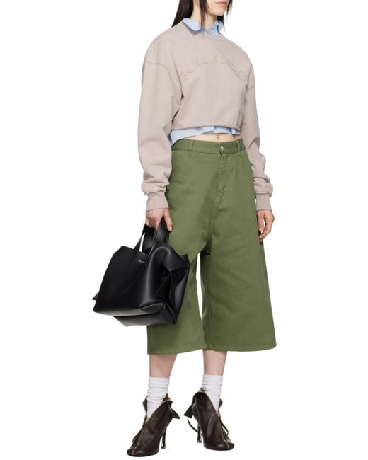 Acne Black Musubi Midi Tote Bag