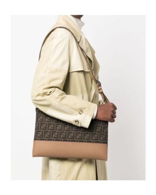 Fendi Multicolor Ff Motif Medium Clutch Bag for men