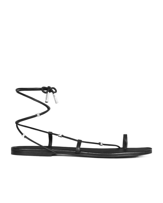 Céline White Spiral Sandal