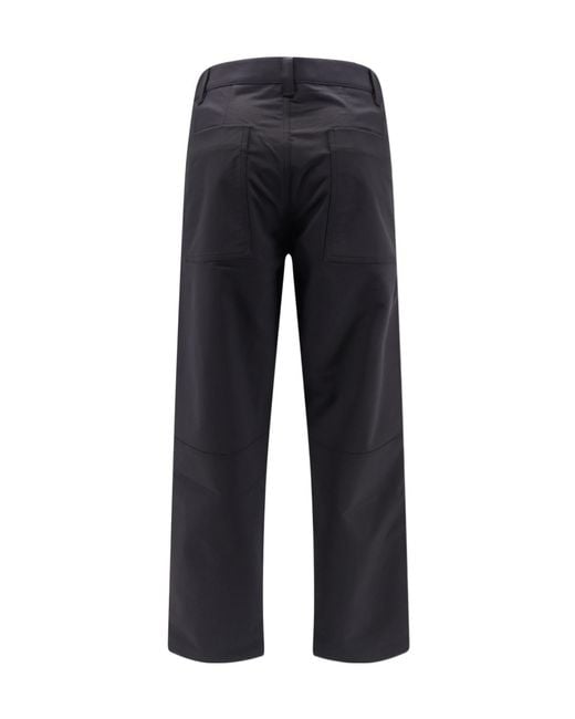 Herno Blue Laminar Zip Closure Pants for men
