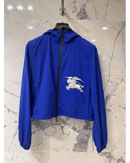 Burberry Blue Long Sleeve Casual Jacket