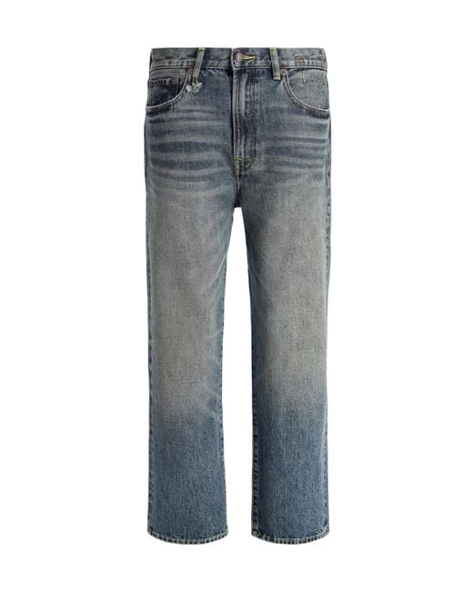 R13 Gray Jeans With Belt Loops
