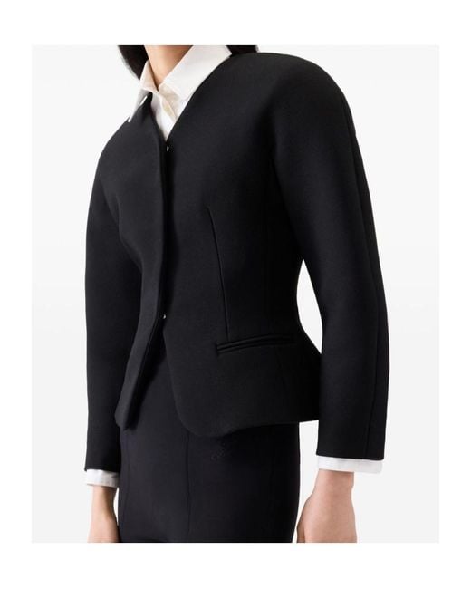 Jacquemus Black The Mini Ovalo Jacket