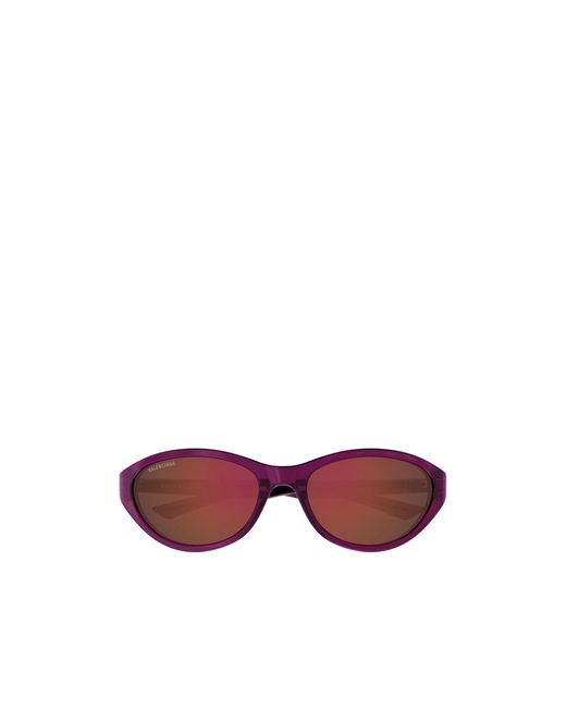 Balenciaga Purple Eyewear Cat-Eye Frame Sunglasses