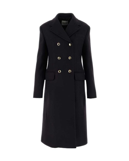 Miu Miu Black Long-Sleeved Double-Breasted Coat