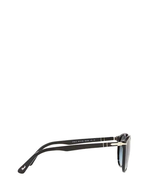 Persol Blue Round Frame Sunglasses for men