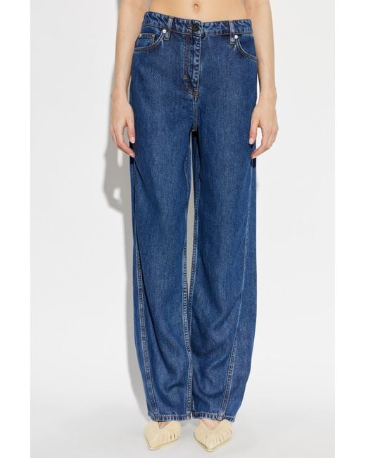 IRO Blue Belt Loop Jeans