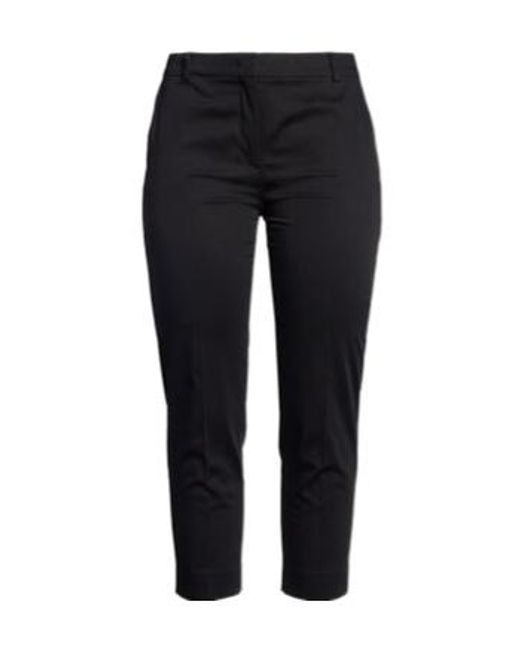 Max Mara Black Slim-Fit Straight-Leg Cropped Dress Pants