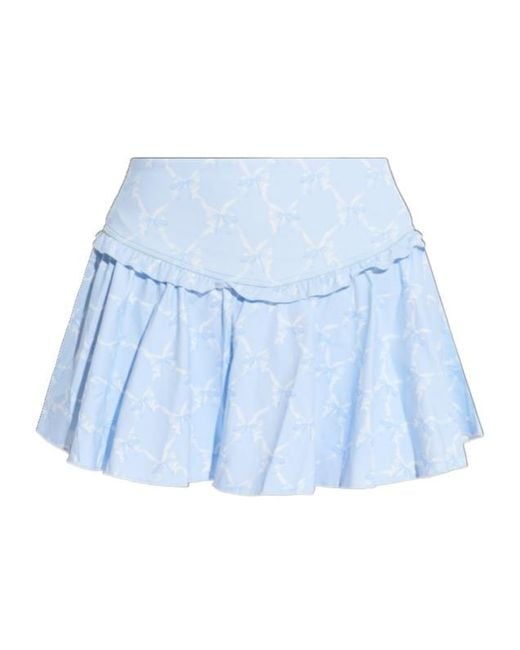 LoveShackFancy Blue Vanina Ruffled Training Skort