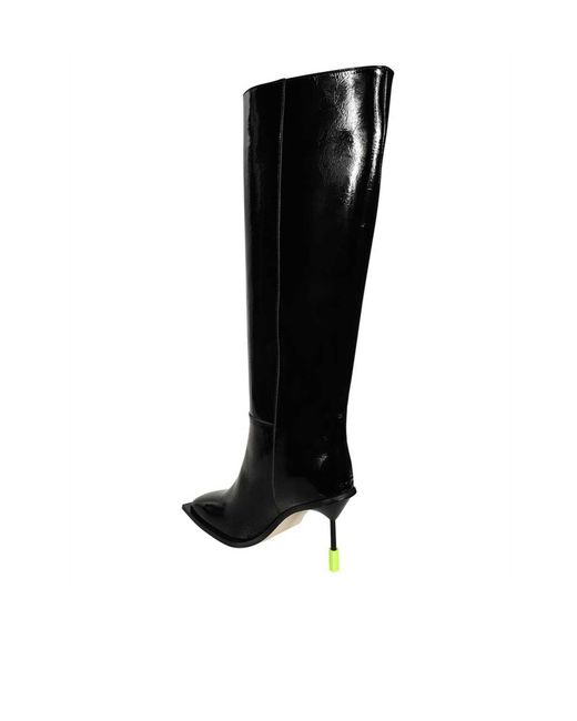 MSGM Black Square Toe Boots