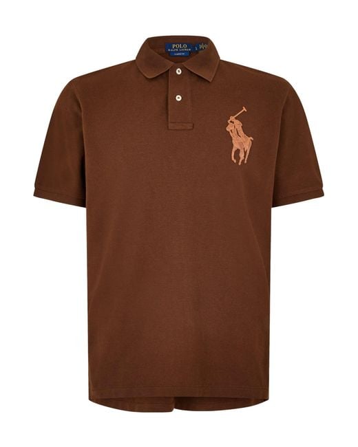 Ralph Lauren Brown Shortsleeve Polo Shirt for men