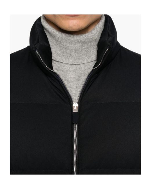 Zegna Black Long-Sleeved Down Jacket for men