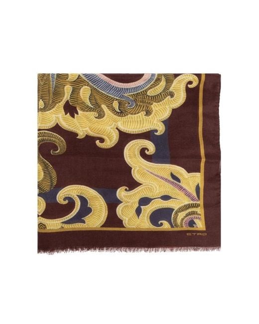 Etro Multicolor Paisley-Pattern Scarf