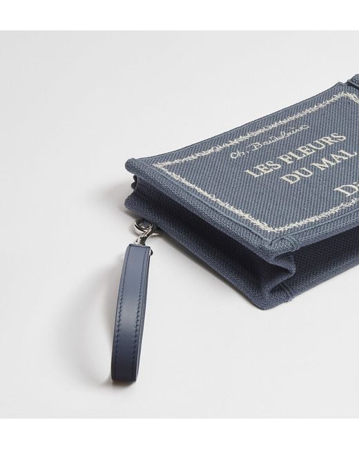Dior Blue A5 Triangle Pouch for men