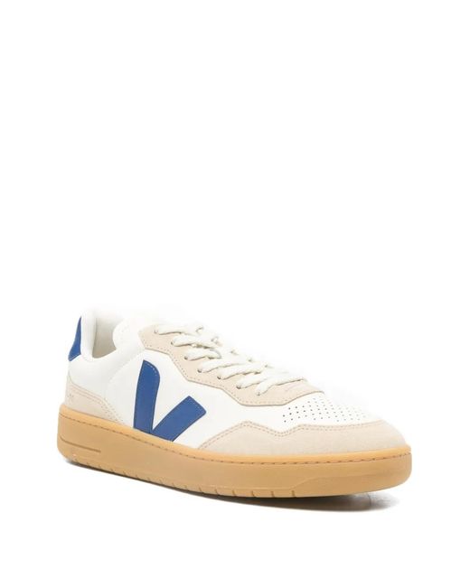 Veja Blue V-90 Almond Toe Sneakers for men