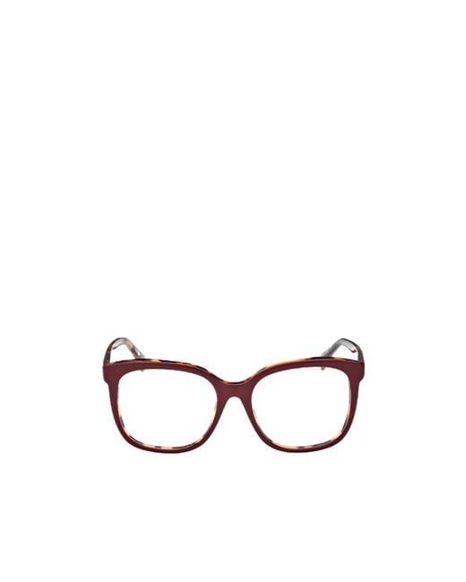 Max Mara White Square Frame Glasses