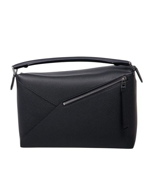 Loewe Black Large Puzzle Bag for men