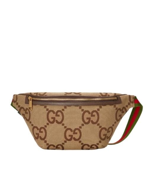 Gucci Brown Jumbo Gg Motif Belt Bag for men