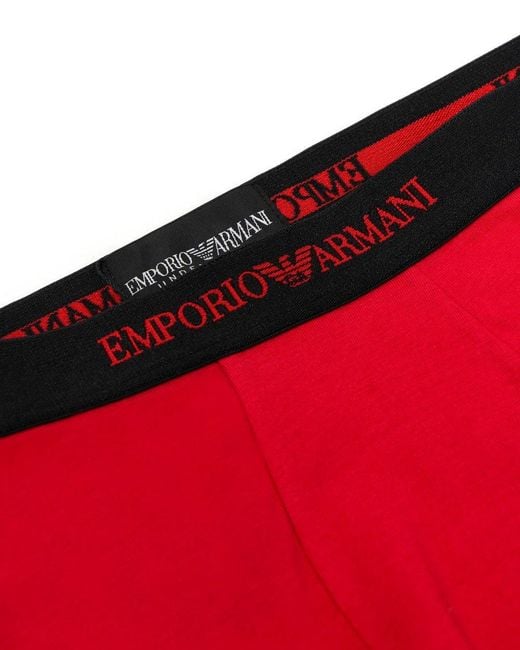 Emporio Armani Red Logo Underwear for men