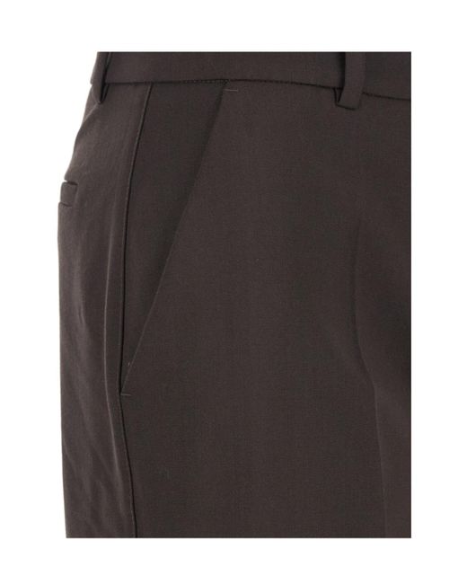 P.A.R.O.S.H. Gray Straight-Leg Trousers
